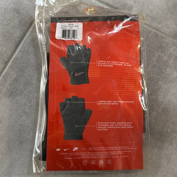 NWT Nike Men's Cardio Training Glove(s)- Right and Left Glove- Size L - Picture 2 of 5